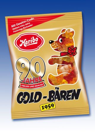 Haribo 90 Jahre Goldbaeren 1959 Tuete Gewinnspiel