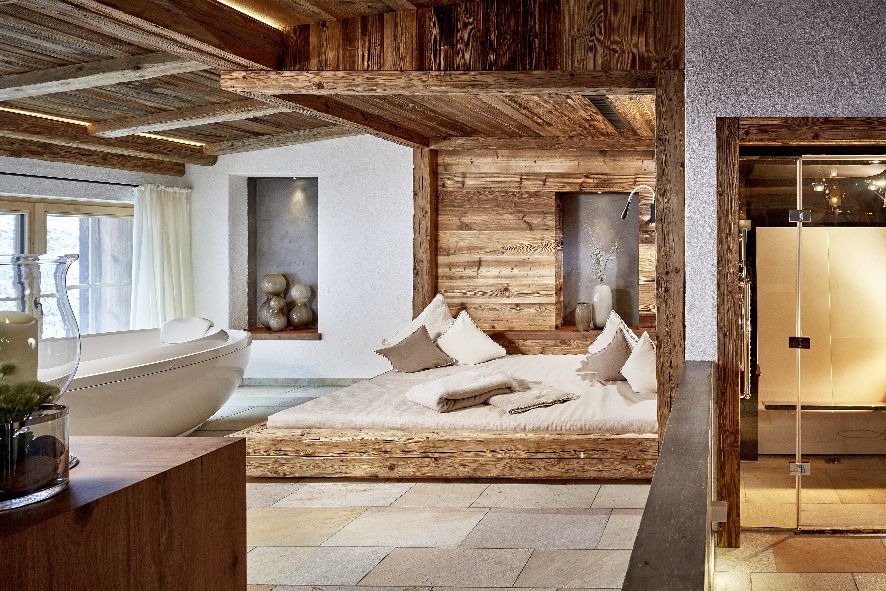 Relais Chateaux Hotel Jagdhof Neustift Stubaital Spa CHALET private spa view 29