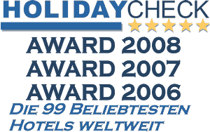 Holidaycheck Award 2006 2007 2008