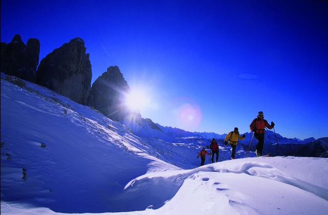 Suedtirol Drei Zinnen Winter