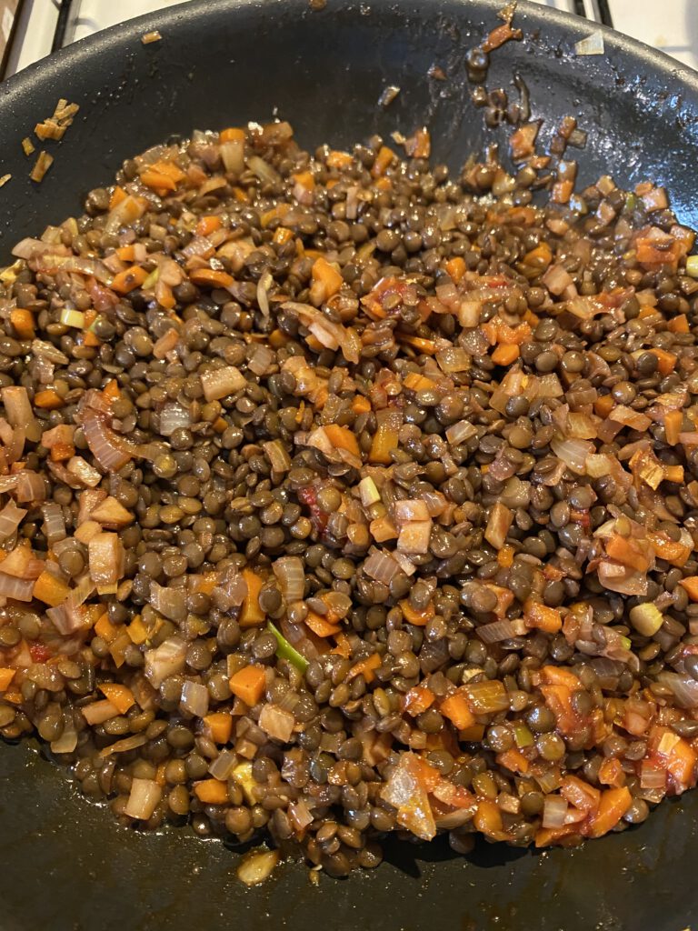 Entrecôte mit Alblinsensalat und 2017 Omina Diana Nemorensis I 3
