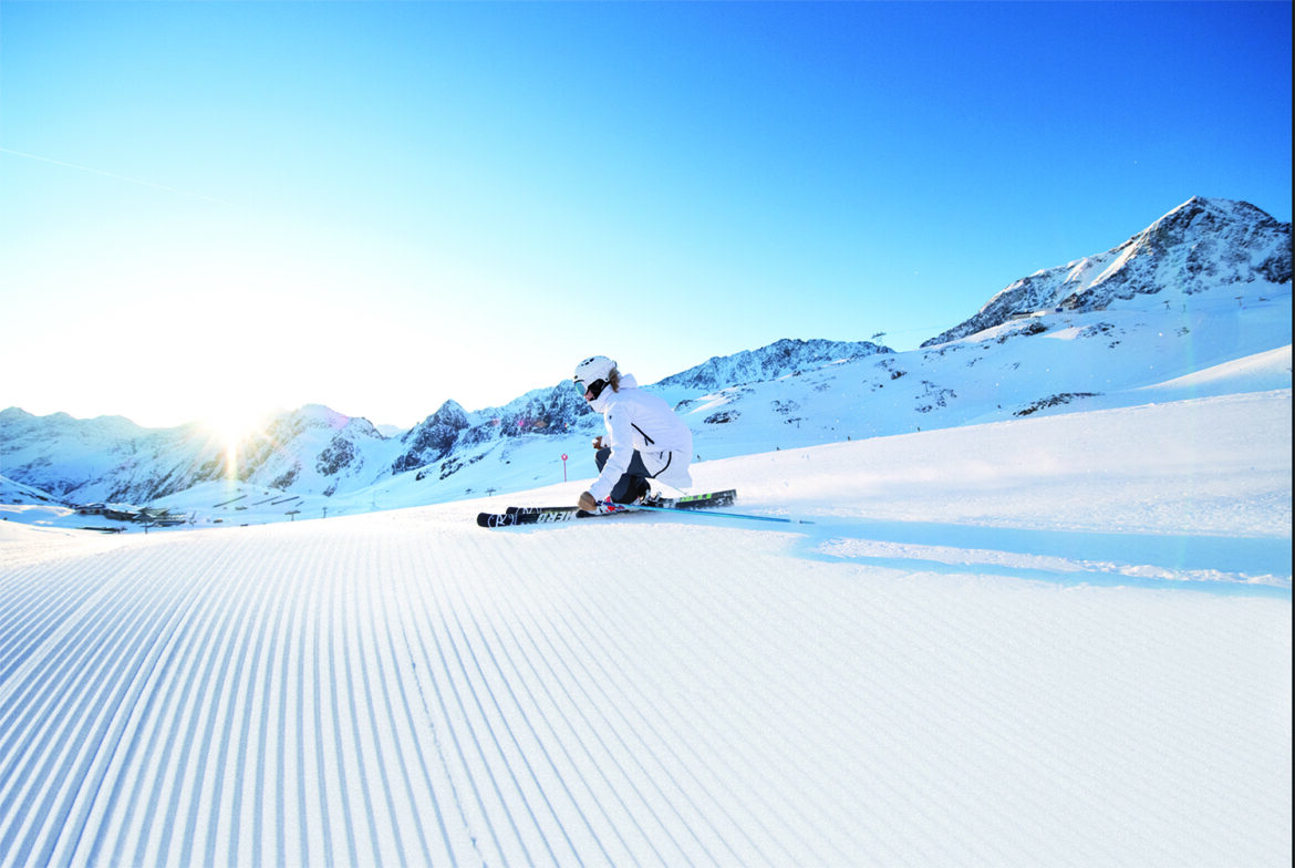Skiurlaub Skifahren Stubaier Gletscher