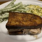 Lauwarmer Kalbskopf im Ciabatta gebraten mit Meerrettichbohnen – Kalbskopf von Hans Haas 1