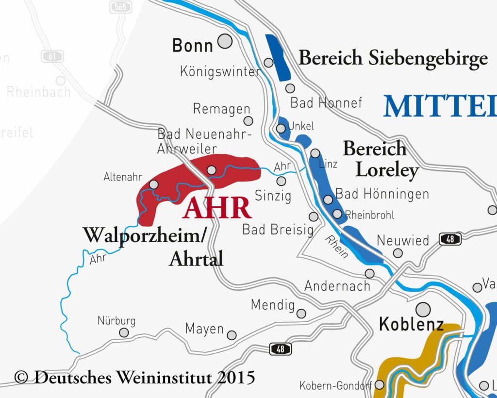 Weinanbaugebiete in Deutschland, Ahr, (c) Deutsches Weininstitut