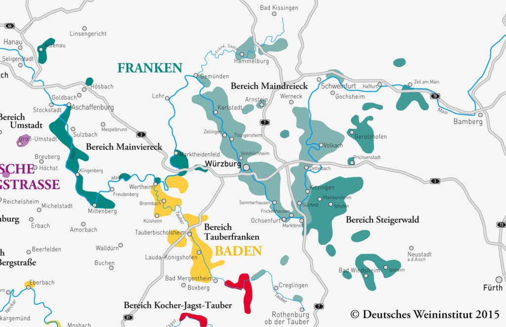 Weinanbaugebiete in Deutschland, Franken, (c) Deutsches Weininstitut
