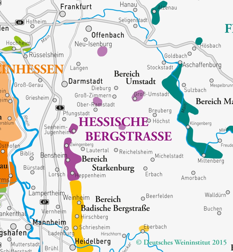 Weinanbaugebiete in Deutschland, Hessische Bergstrasse, (c) Deutsches Weininstitut
