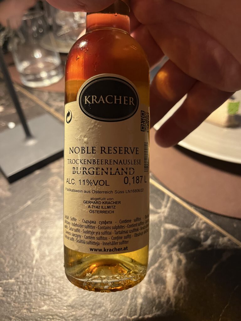 Qualitätsstufen beim Wein, Weinlaubenhof Kracher, Burgenland, Noble Reserve, Trockenbeerenauslese