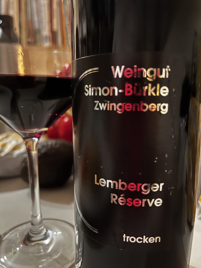 Weingut Simon-Bürkle Zwingenberg, Lemberger trocken