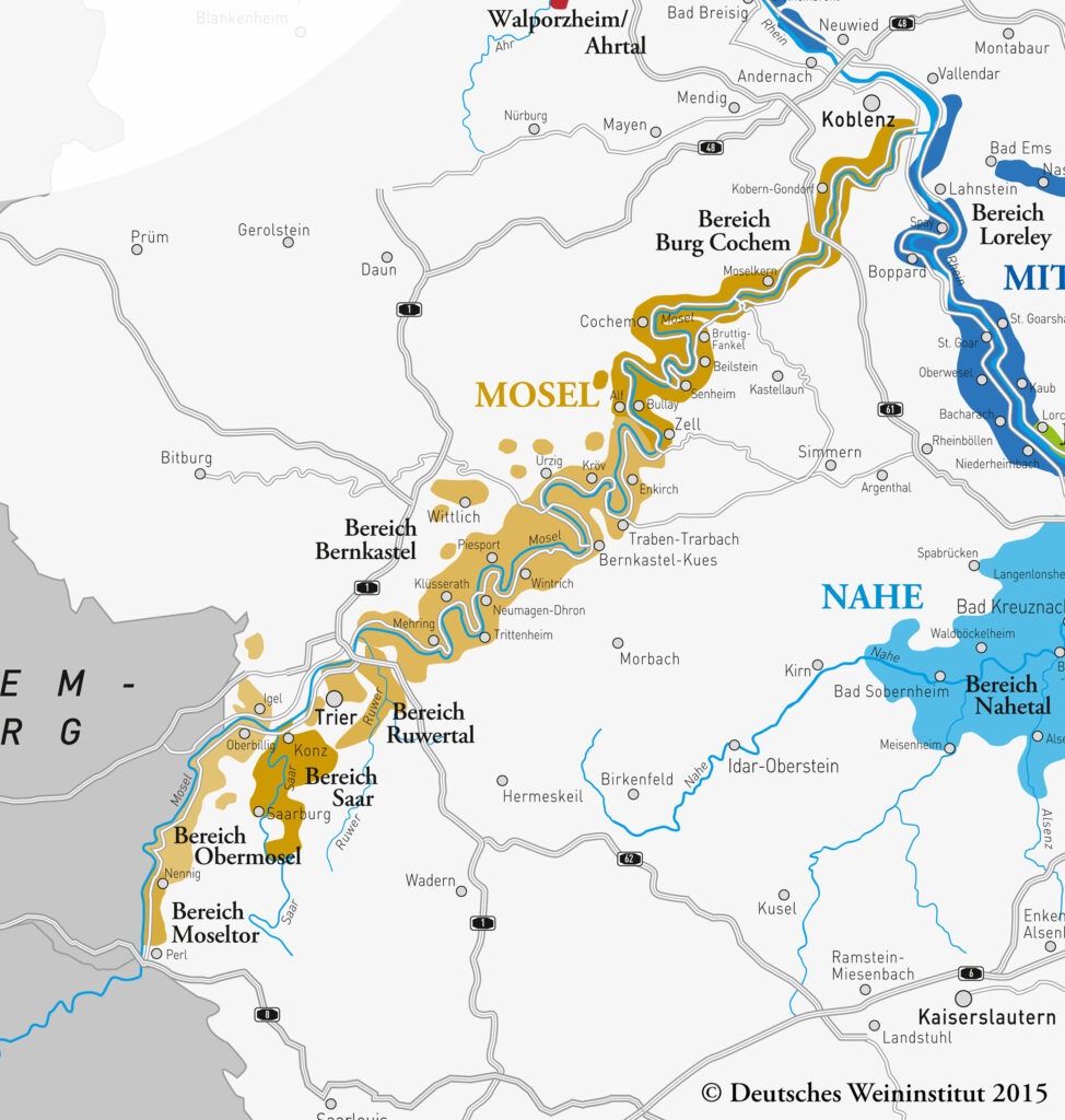 Weinanbaugebiete in Deutschland, Mosel, (c) Deutsches Weininstitut