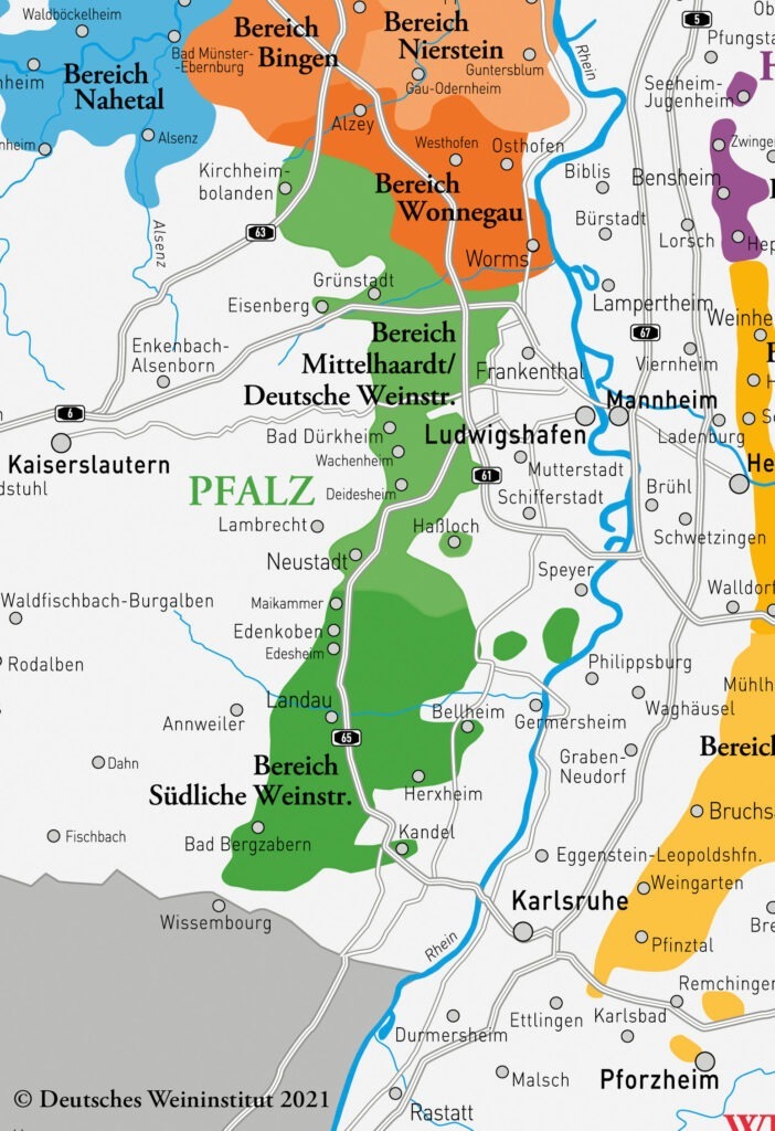 Weinanbaugebiete in Deutschland, Pfalz, (c) Deutsches Weininstitut