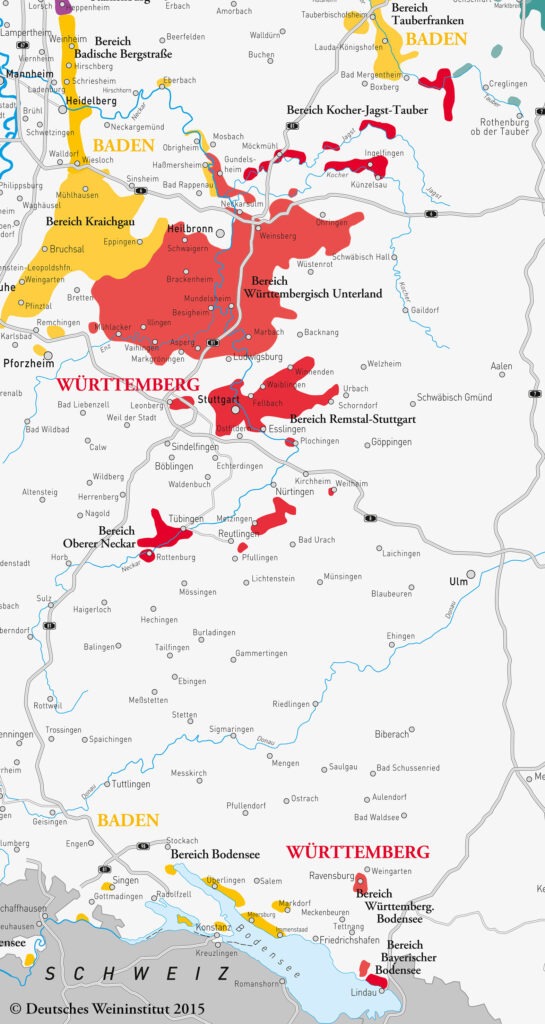 Weinanbaugebiete in Deutschland, Württemberg, (c) Deutsches Weininstitut