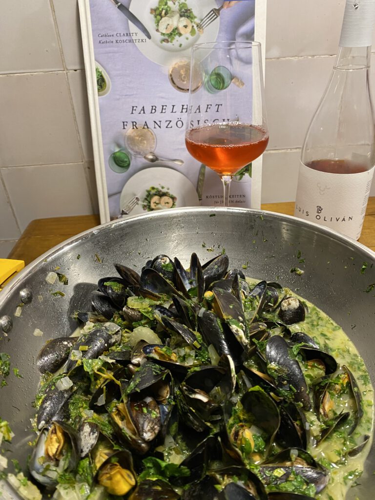 Roséwein in Europa: Viel mehr als nur eine Farbe 18 Luis Oliván Clarete 2019 zu Muscheln Marinière.