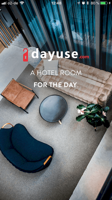 Dayuse App Stundenhotel Tageszimmer