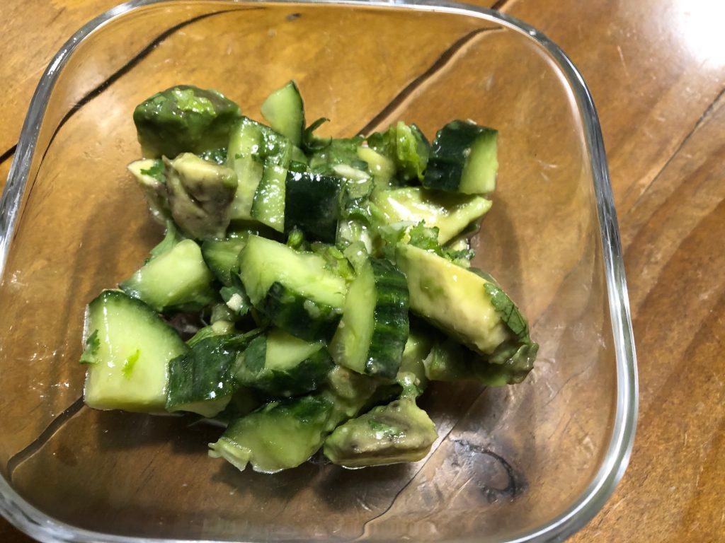 Chinesisches Wok-Huhn, Avocado-Gurken-Salat, Lisa Bunn Fleissiges Lieschen 5