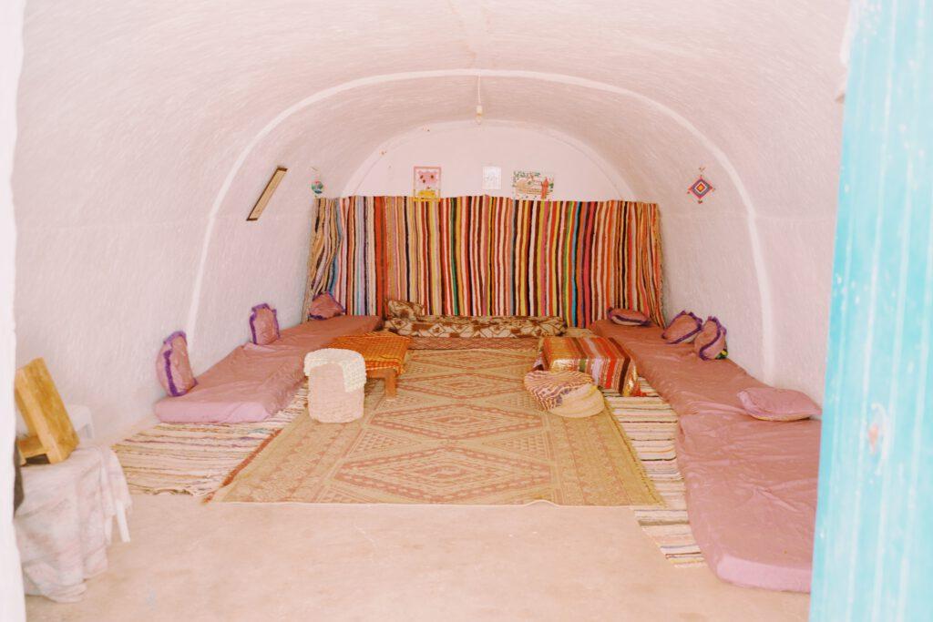 Matmata, traditionelle Höhlenwohnung Wohnzimmer