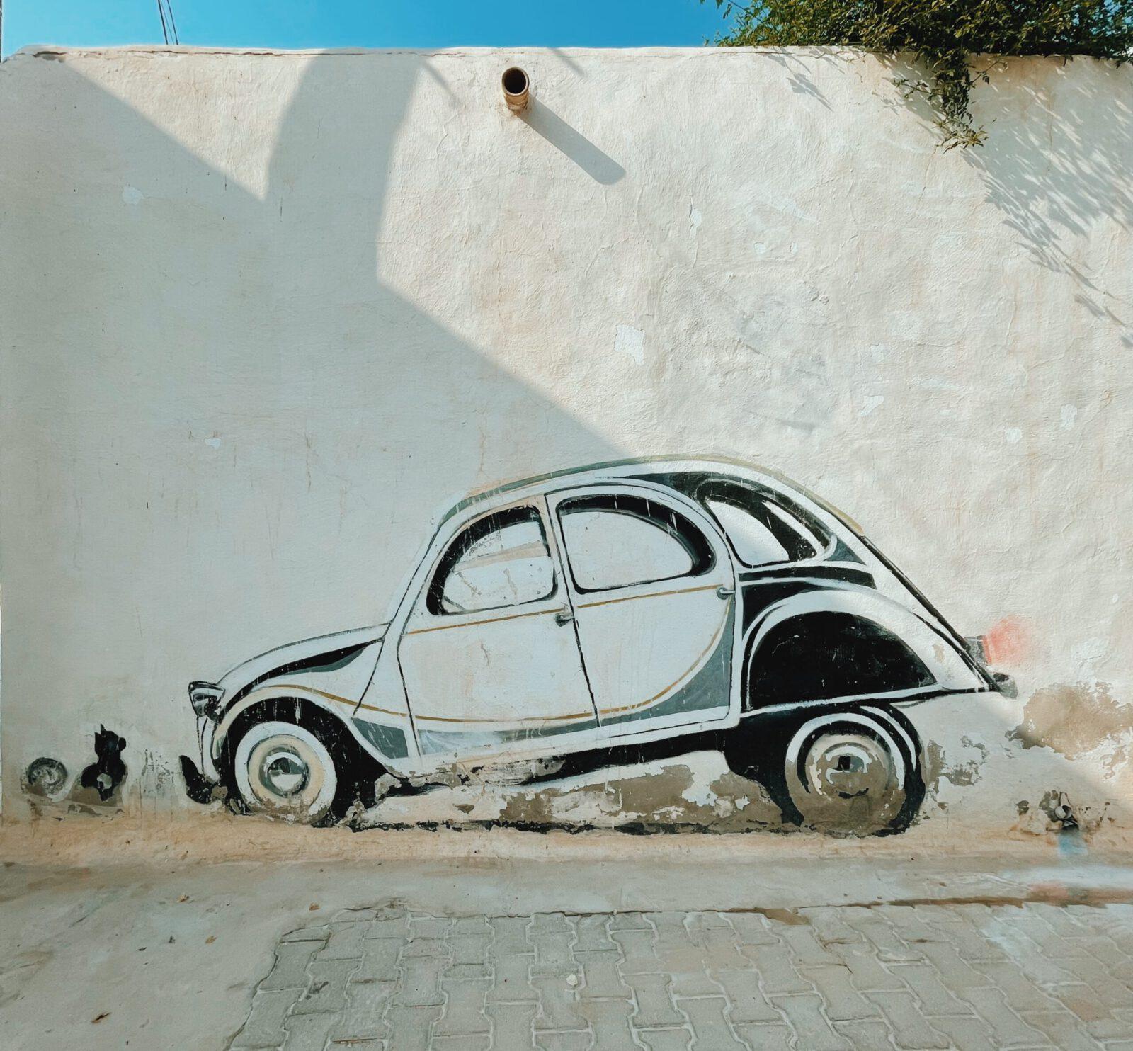 graffiti in Erriadh Kunstprojekt in Djerbahood Streetart