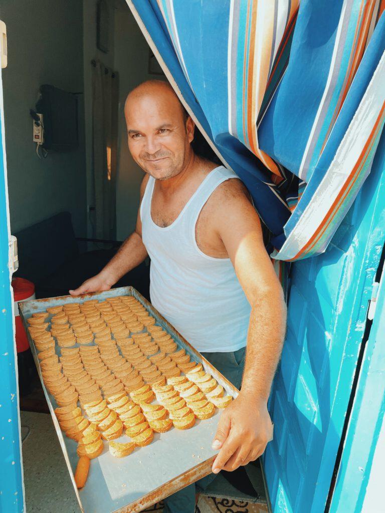 Erriadh Djerba Bäcker frisch gebackene leckere Kekse