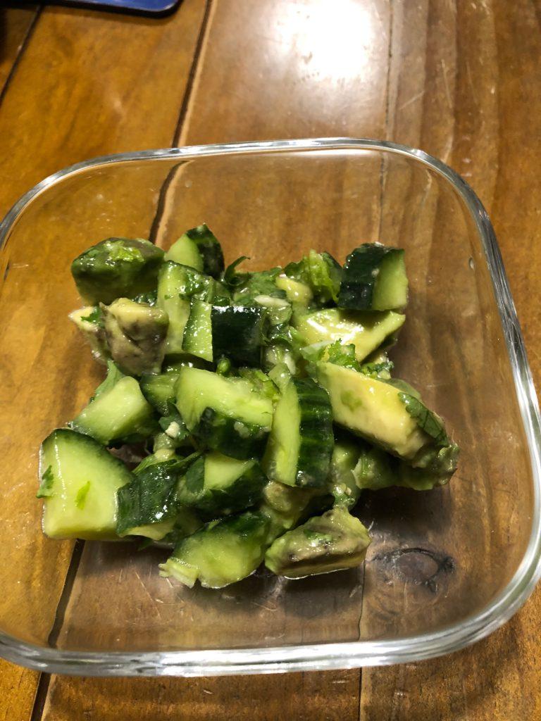 Chinesisches Wok-Huhn, Avocado-Gurken-Salat, Lisa Bunn Fleissiges Lieschen 6